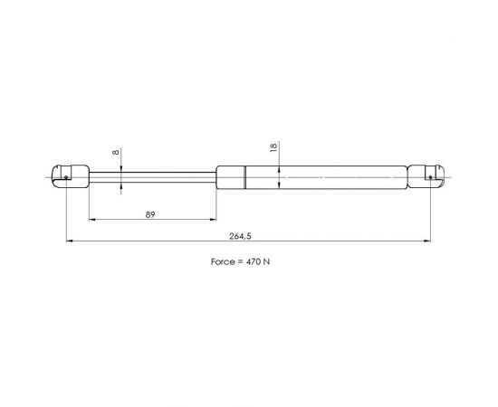 Амортизатор крышки багажника для автомобиля Opel Astra H седан TRIALLI GS 2105 