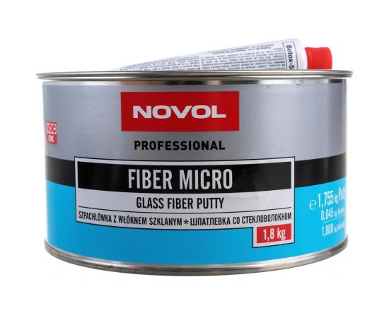 Шпатлевка Novol FIBER MICRO с коротким стекловолокном 1.8 кг X6125838 