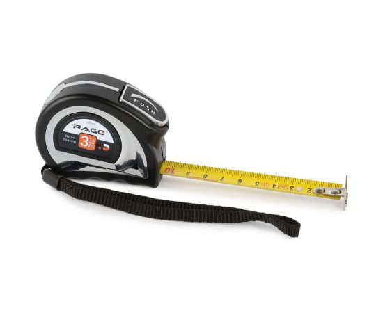 Рулетка VIRA двухсторонняя 3мх16мм нейлоновая с двухсторонним зацепом rage by 100059 