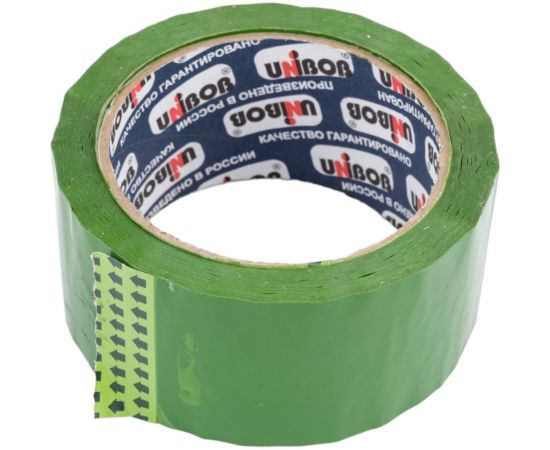 Упаковочная клейкая лента UNIBOB 600 зеленая 48 мм х 66 м 214932 
