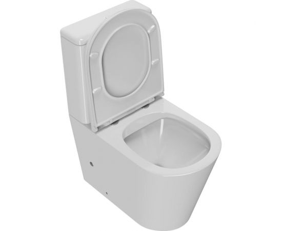 Унитаз-компакт Point виктория безободковый, сиденье микролифт PN42061 – изображение 8