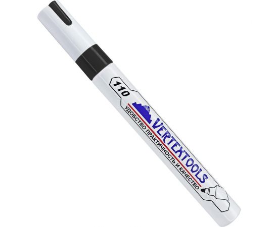 Строительный маркер-краска vertextools черный 0020-02 – изображение 4