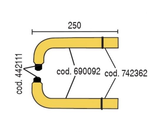 Пара консолей с электродами 250 мм Blue Weld 803166 – изображение 2