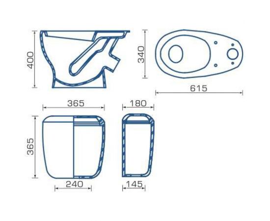 Унитаз- компакт Gesso "Луна" 9 012 172 – изображение 3
