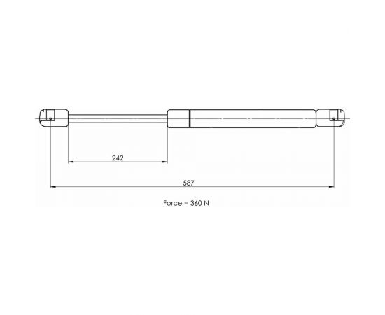 Амортизатор капота для автомобиля Renault Duster TRIALLI GS 0902 – изображение 2