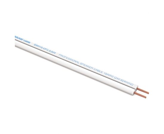 Акустический кабель PROCAST cable SWH 18.OFC.0,824.3, 18AWG 2x0,824mm2, белый, 3 м НФ-00001776 – изображение 4