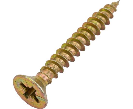 Саморез Мир крепежа DIN 7962, 6,0x45 мм, Pozi, желтый цинк, 250 шт. УТ000038699 – изображение 4