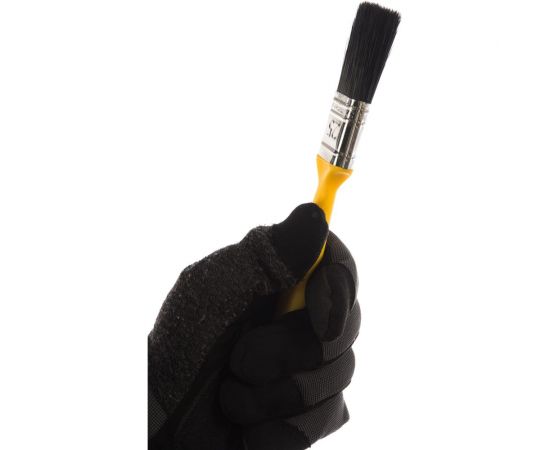 Флейцевая кисть для эмалей и красок на основе растворителей искусственная щетина Р1 25х12мм Мелодия цвета 66025 – изображение 2