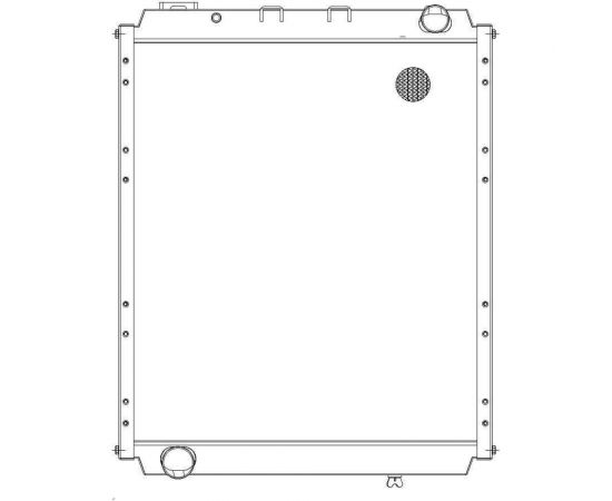 Радиатор охлаждения для автомобилей МАЗ Deutz/Д-260 LUZAR LRc 12532 – изображение 2