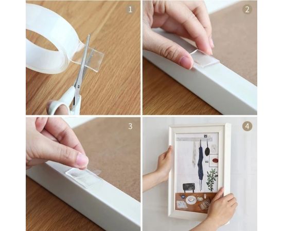 Двухсторонняя клейкая лента DEKO 5 м DKT05 041-0217 – изображение 2