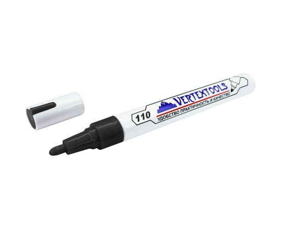 Строительный маркер-краска vertextools черный 0020-02 – изображение 3