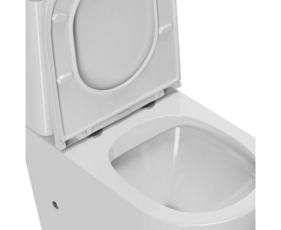 Унитаз-компакт Point виктория безободковый, сиденье микролифт PN42061 – изображение 4
