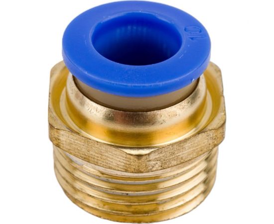 Фитинг цанговый прямой металлический 10 мм, внешняя резьба 1/2"" Pegas pneumatic 5207 – изображение 3