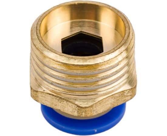 Фитинг цанговый прямой металлический 10 мм, внешняя резьба 1/2"" Pegas pneumatic 5207 – изображение 2