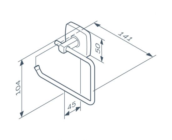 Держатель для туалетной бумаги AM.PM Gem черный A9034122 – изображение 3