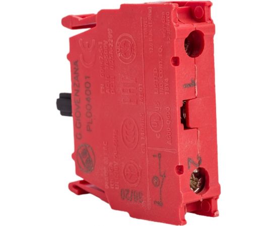 Контактный блок GIOVENZANA под винт, нормально-замкнутый PL004001 – изображение 4