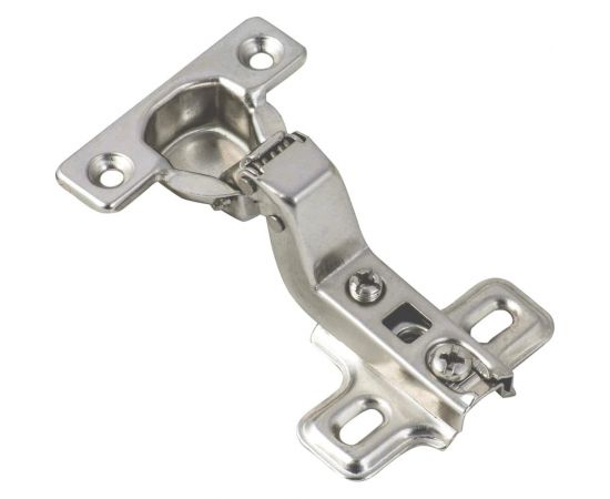 Мебельная петля для вкладных дверей в сборе с пластиной под шуруп Левша O26 Н=0 (2 шт.) У8-3669 