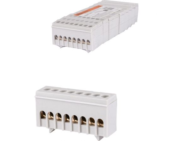 Шина TDM L фаза, в сером изоляторе, на DIN-рейку, 6x9мм, 8 групп SQ0801-0210 