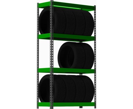 Стеллаж ООО Металекс серия TIRES 2000x1600x600 SMT201660 