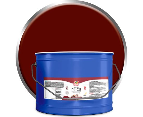 Грунтовка OLECOLOR ГФ-021 красно-коричневый, 10 кг 4300005167 