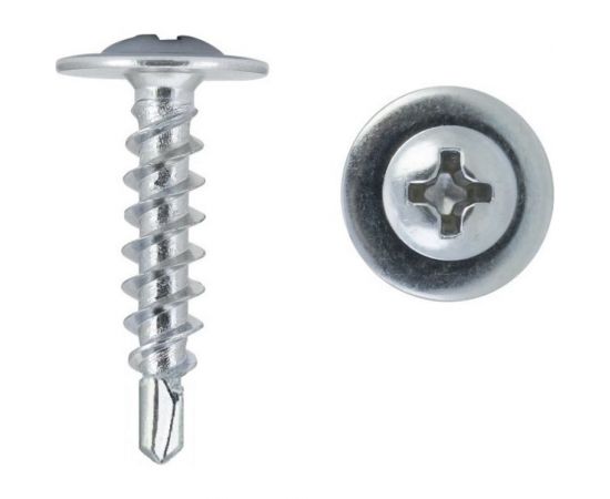 Саморез Rizzel ПШС 4,2x25 (1000шт) цинк (короб) 439652 