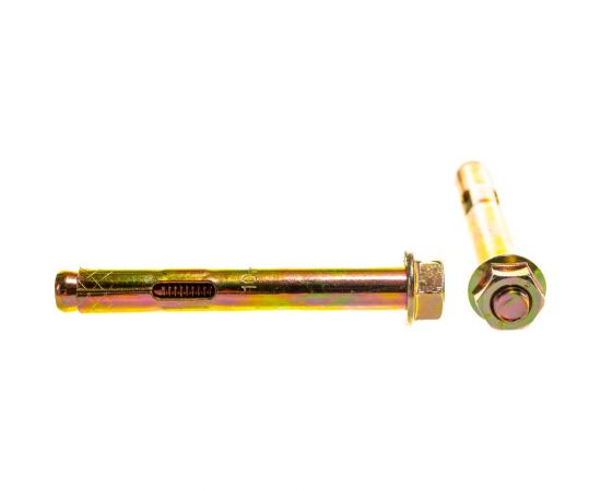 Анкерный болт с гайкой Зубр 10 x 77 мм, 40 шт, желтопассивированный, Профессионал 302342-10-077 