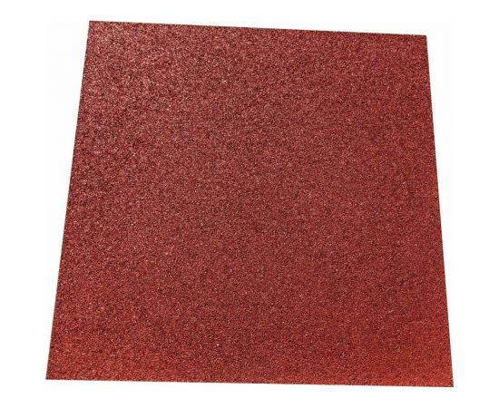 Плитка из резиновой крошки ООО Амортекс 10 кв.м., 500x500x40 мм, цвет красный 0141 