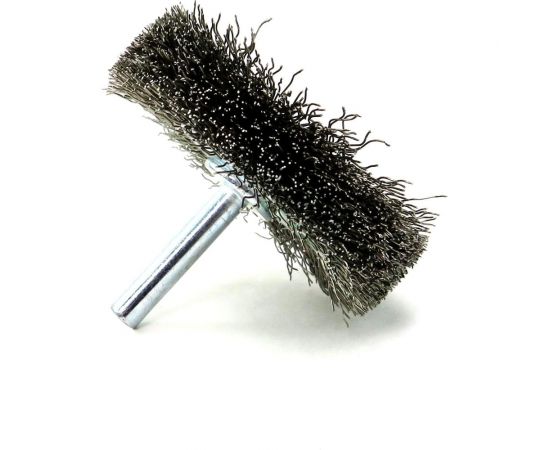 Щетка для дрели дисковая 60x18 мм, с хв-м 6 мм, гофрированная нержавеющая сталь 0.30 мм 13-183 EuroBrush EB-D60SS1 