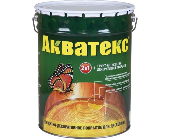 Грунт-антисептик Акватекс тик 20 л 567 