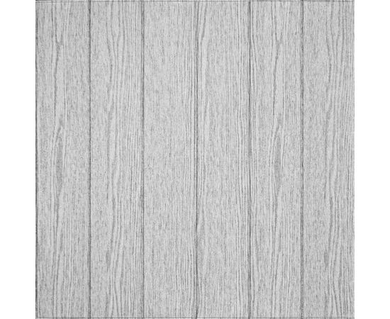Самоклеящиеся 3D панели Центурион 700x700x4.5 мм, Вагонка ясень серый wood black-white 80419 