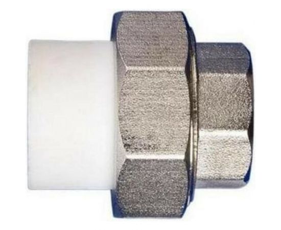 Разъемная муфта PPRC MeerPlast Дн40х32 Ру25 белая внутренняя резьба D200-00504 