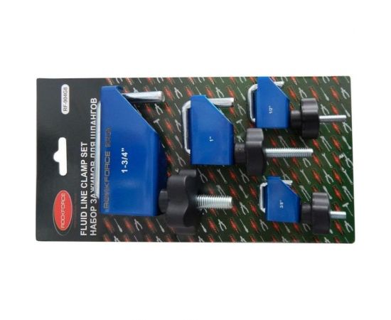 Набор для пережатия шлангов и патрубков диаметр: 10, 15, 25, 45мм 4 предмета ROCKFORCE RF-904G8 