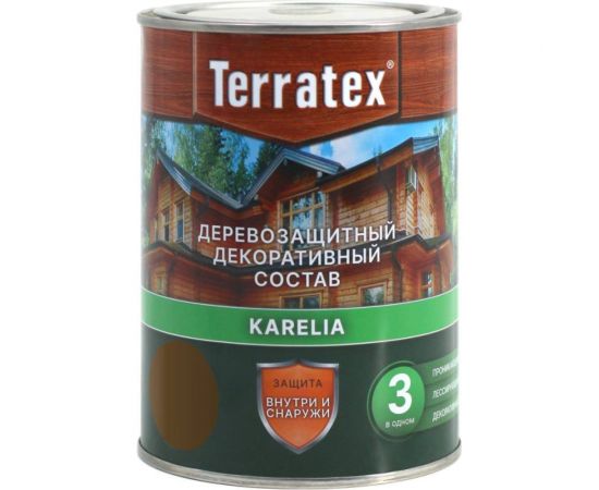 Деревозащитный декоративный состав ТЕРРАТЕКС палисандр, 0.75 кг, 1 л ЭК000136988 