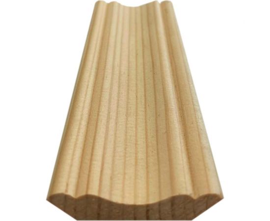 Плинтус ТД Крона 12x50х2500 мм, равнополочный 21010702 – изображение 3