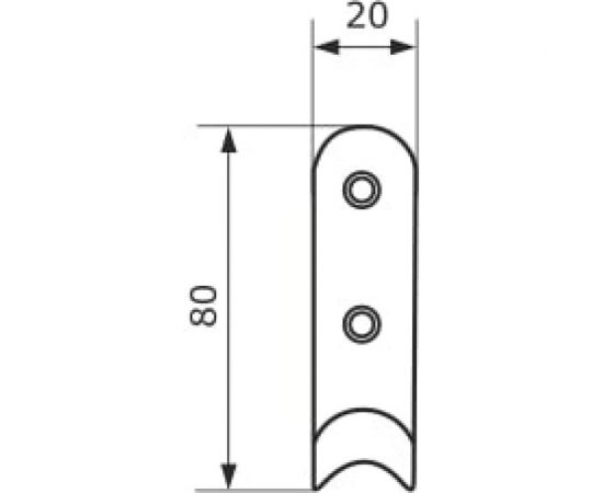 Крючок-вешалка Домарт 1-рожковый, бронза антик 170284 – изображение 4
