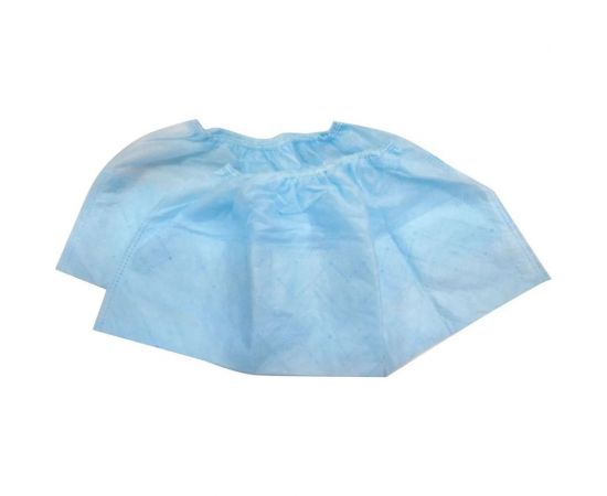 Бахилы с двойной подошвой ГЕКСА из спандбонда, 25 пар, 25+40 г/м2, голубые 630952 – изображение 2