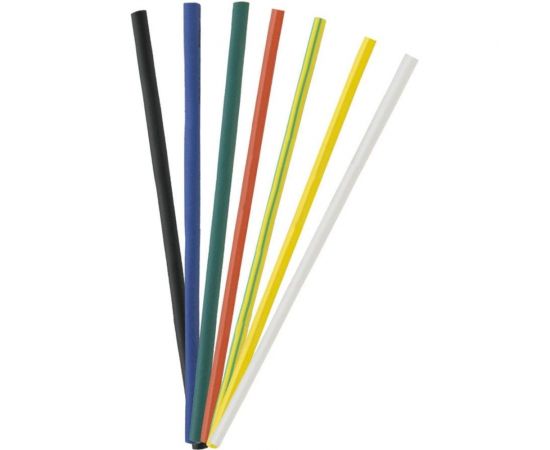 Термоусаживаемая трубка TDM ТУТнг 2/1 набор 7 цветов по 3 шт. 100мм SQ0518-0501 – изображение 2