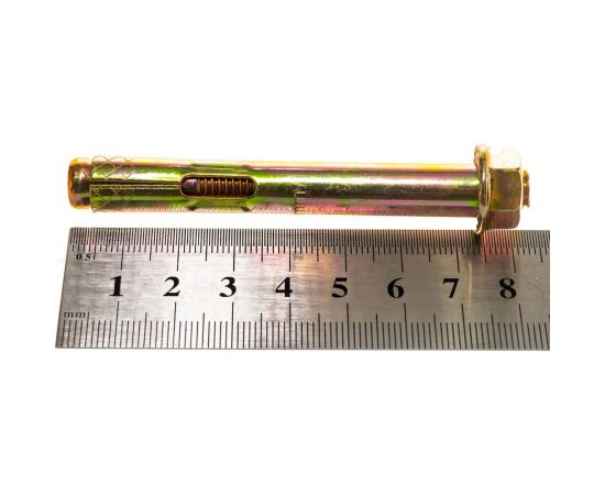 Анкерный болт с гайкой Зубр 10 x 77 мм, 40 шт, желтопассивированный, Профессионал 302342-10-077 – изображение 4