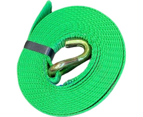 Стяжной усиленный ремень ТРАСТ 5 т, 12000 мм, 50 мм, зеленый, Россия 4687202668328 – изображение 3