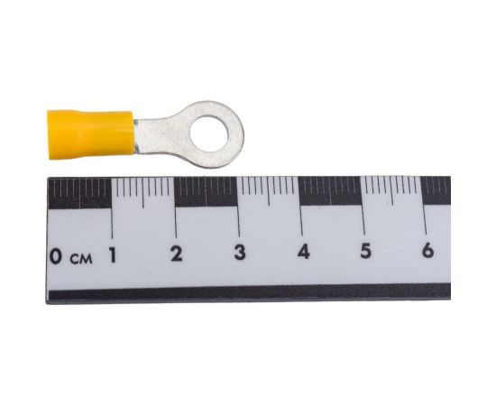 Кольцевой изолированный наконечник KLR ROV-606 с ПВХ манжетой 4.6...6.6мм2/М6/Жёлтый/6500606 – изображение 3