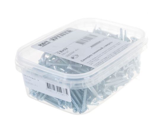 Оконный саморез Качественный КРЕПЕЖ 3.9х32 белый сверло 230 шт 0300091 КЧ – изображение 2