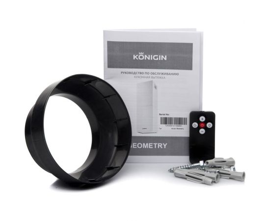 Кухонная вытяжка Konigin Geometry Inox/Black Glass 102045 – изображение 2
