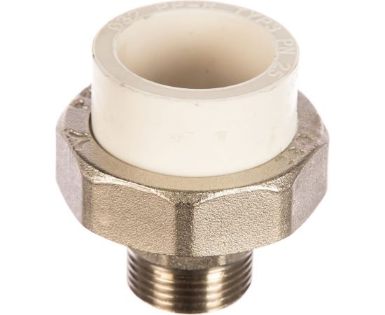 Комбинированная разъемная муфта (американка) PRO AQUA PP-R НР белая d-32 мм 3/4" PA21016b 