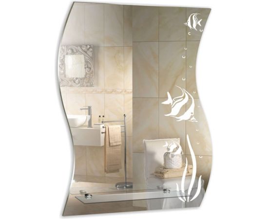 Зеркало mixline Немо 510х680 с полкой 525462 