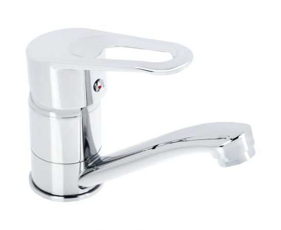 Смеситель для раковины СоюзКран низкий излив 15см, керам. картридж 40мм, хром SK02-I103 566-323 