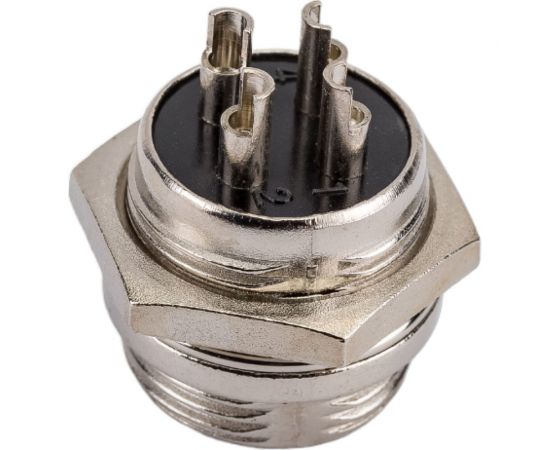 Разъем MIC16 4P штекер Pro Legend металл на корпус, PL2208 