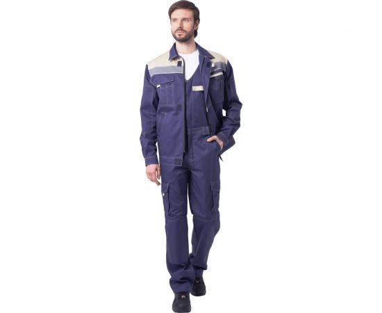 Костюм ГК Спецобъединение ДОКЕР темно-синий/бежевый, р.112-116, рост 182-188 Кос 572/112/182 