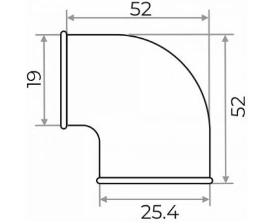 Переходной уголок Сантис 90 1"х3/4" вр чугун 010878 – изображение 2