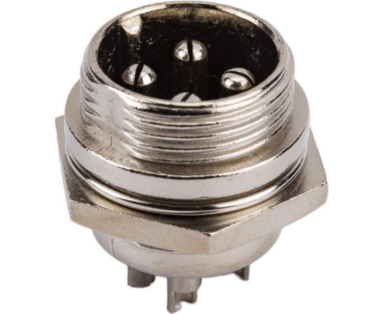 Разъем MIC16 4P штекер Pro Legend металл на корпус, PL2208 – изображение 4