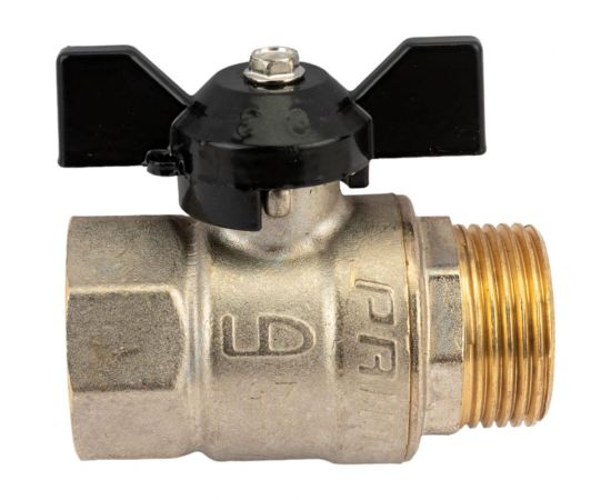 Шаровой кран LD Pride латунь никель Ду25 Ру40 ВР/НР 007-8007 – изображение 4